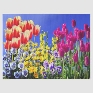 Papier Mousseline Fleurs d'été