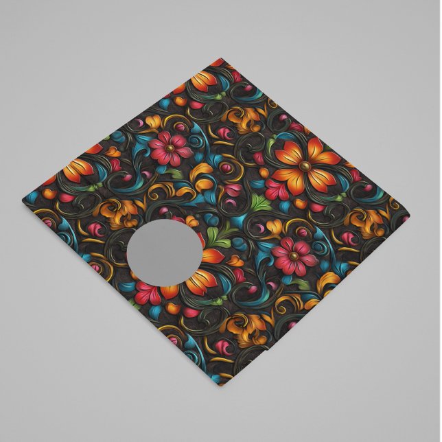 Papier Mousseline Fleurs en cuir gravé (Créateur téléchargé)