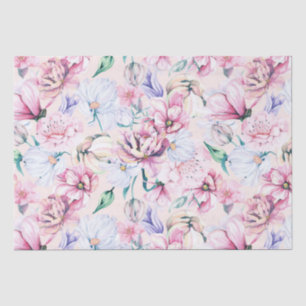 Papier Mousseline Fleurs esthétiques Motif continu