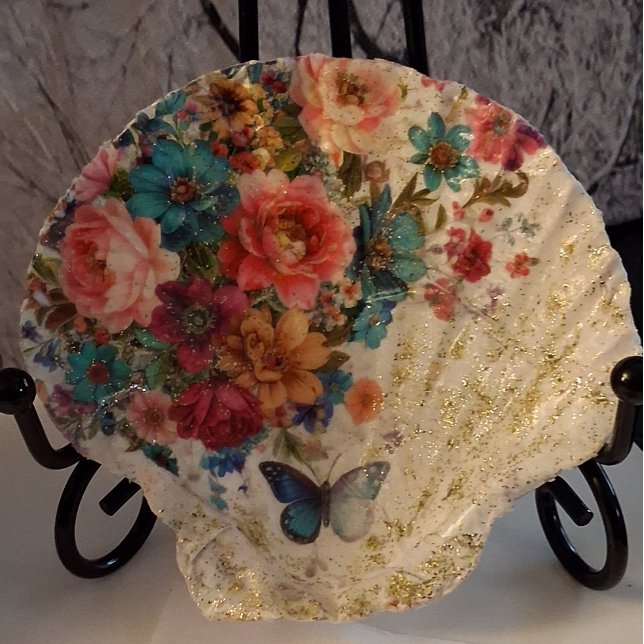 Papier Mousseline Fleurs & Papillons  (Créateur téléchargé)