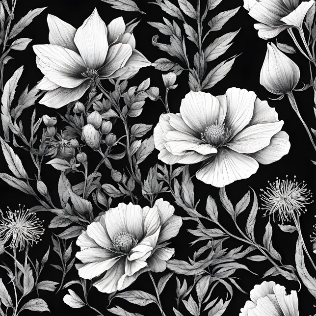 Papier Mousseline Fleurs sauvages d'été (Créateur téléchargé)