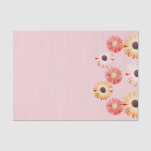 Papier Mousseline Fleurs sauvages Montana En Papier Tissu Rose