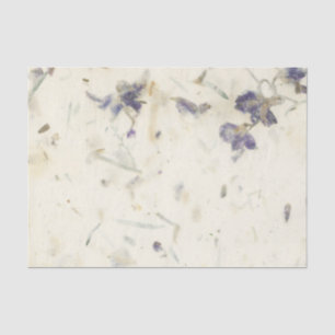 Papier Mousseline Fleurs séchées à l'apparence naturelle faite main
