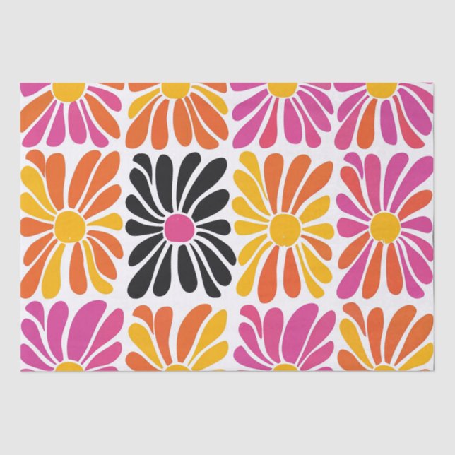 Papier Mousseline Fleurs super de Boho (Recto)