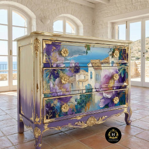 Papier Mousseline Fleurs Vintage de la Riviera Française France Déco