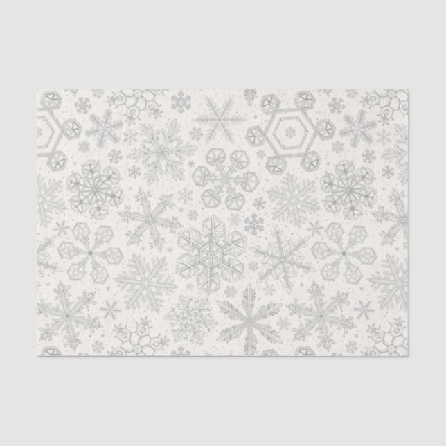 Papier Mousseline Flocon de neige (Recto)