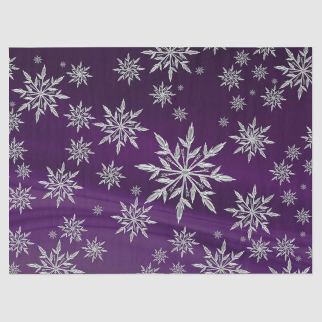 Papier Mousseline Flocon de neige (Recto)