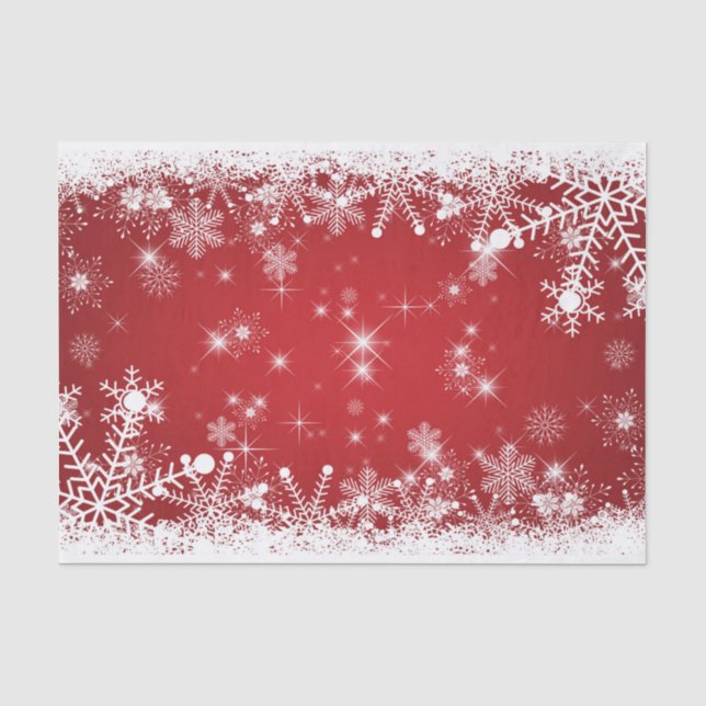Papier Mousseline Flocon de neige (Recto)