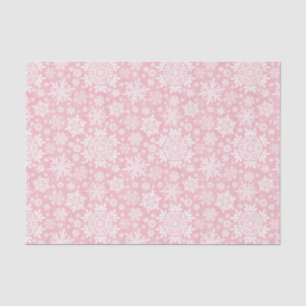Papier Mousseline Flocon de Neige Blanc Élégant (Sucre Rosé)