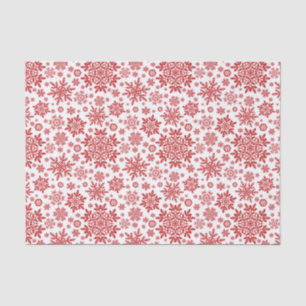 Papier Mousseline Flocon de neige élégant canneberge (Blanc)