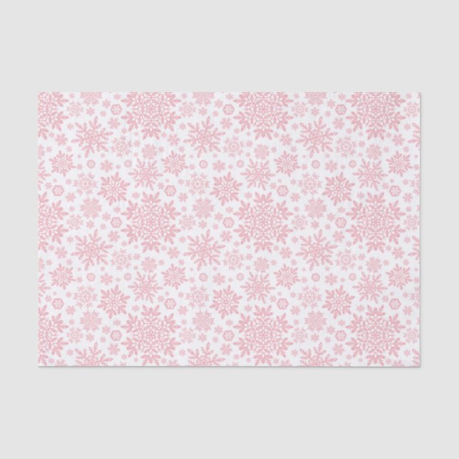 Papier Mousseline Flocon de neige Elegant Sugar Blush (Blanc) (Recto)