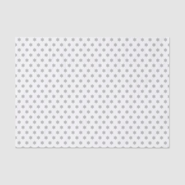 Papier Mousseline Flocon de neige en cristal - (Recto)