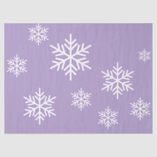Papier Mousseline Flocons de neige nordiques blancs amusants sur fon