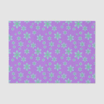 Flocons de neige verts avec fond violet