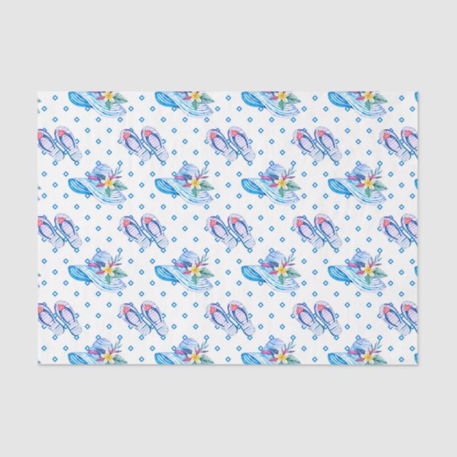 Papier Mousseline Flops et casquette Sun (Recto)