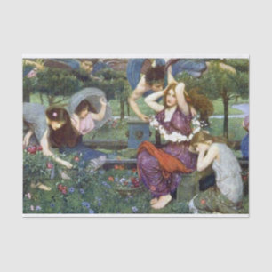Papier Mousseline Flora et les Zephyrs, par John William Waterhouse