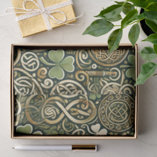 Papier Mousseline Floraison celtique