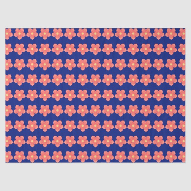 Papier Mousseline Floral  (Recto)
