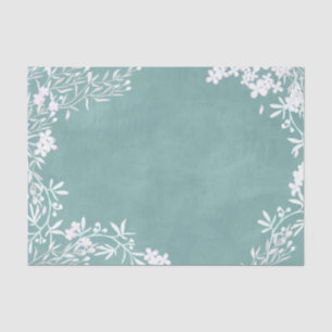 Papier Mousseline Floral blanc N'importe quelle couleur Mariage d'aq