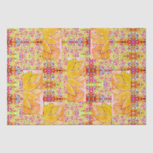 Papier Mousseline Floral coloré