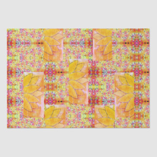 Papier Mousseline Floral coloré