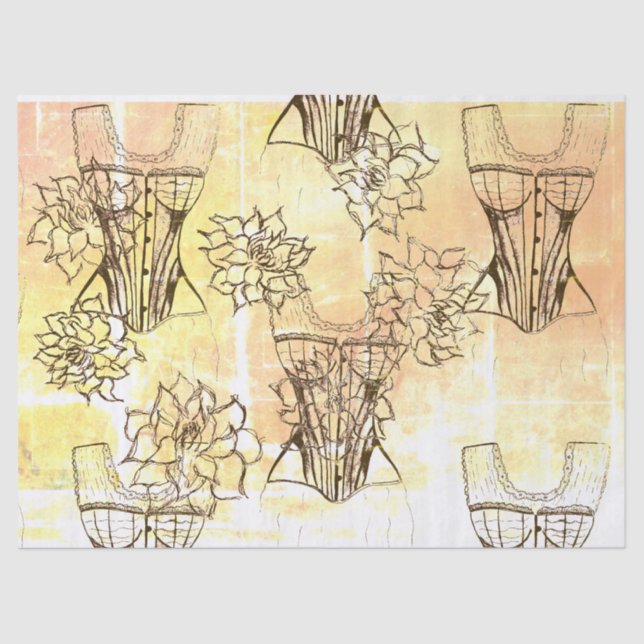 Papier Mousseline Floral féminin (Recto)