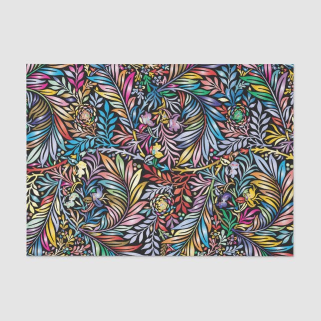 Papier Mousseline Floral moderne (Recto)