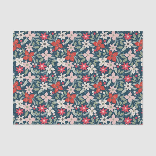 Papier Mousseline Floral moderne | Vacances (Recto)