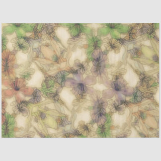 Papier Mousseline floral perché (I)