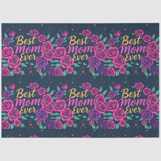 Papier Mousseline Floral Populaire Collection Cadeaux de Luxe (Recto)