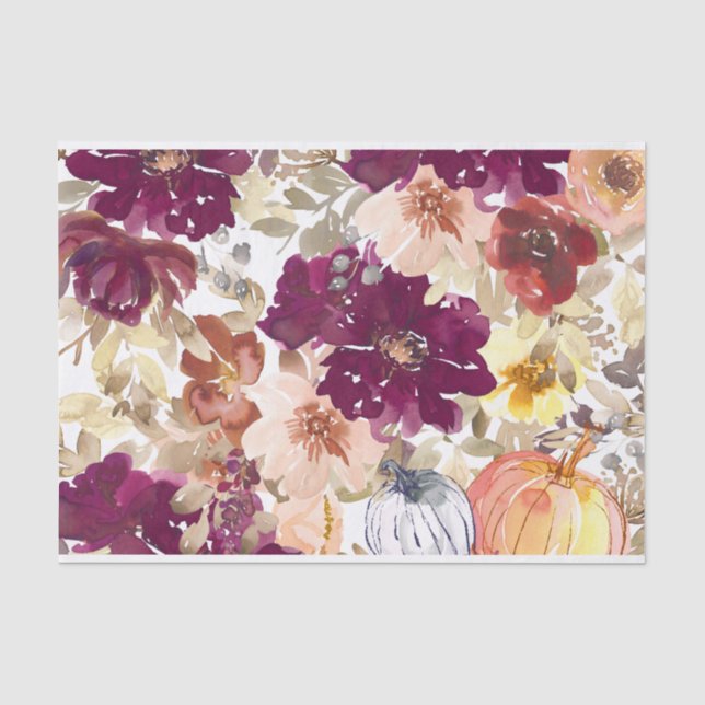 Papier Mousseline Floral Tattoo (Recto)