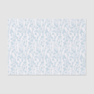 Papier Mousseline Floral Vines (White - Blue)