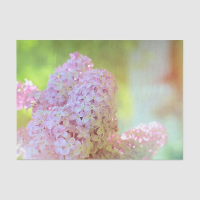 Papier Mousseline Floral violet Lilac Pastel Pays Art Design (Recto)