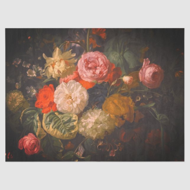 Papier Mousseline Flore d'art raffiné (Recto)