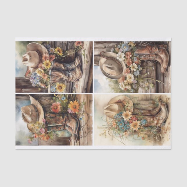 Papier Mousseline Flore occidentale (Recto)