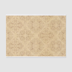 Papier Mousseline Flore Renaissance antique