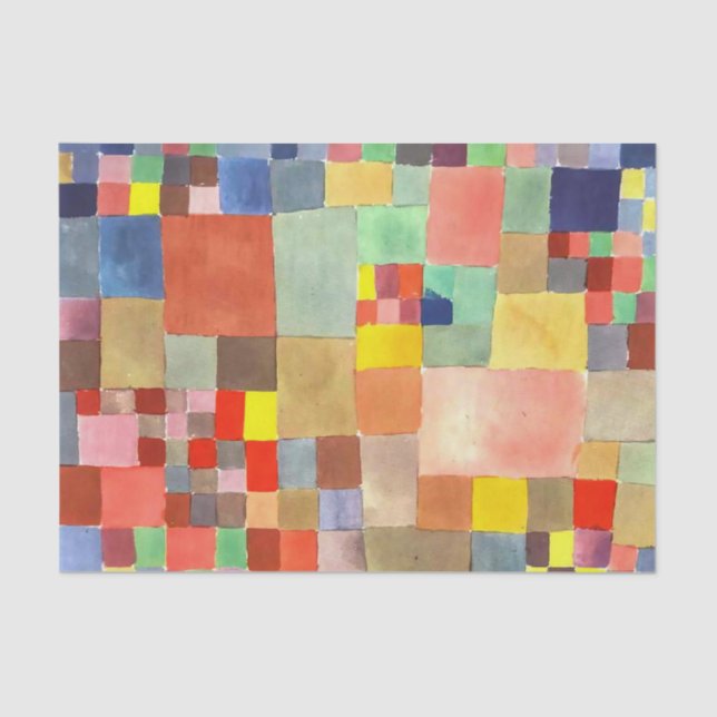 Papier Mousseline Flore sur le sable de Paul Klee, Art Abstrait (Recto)