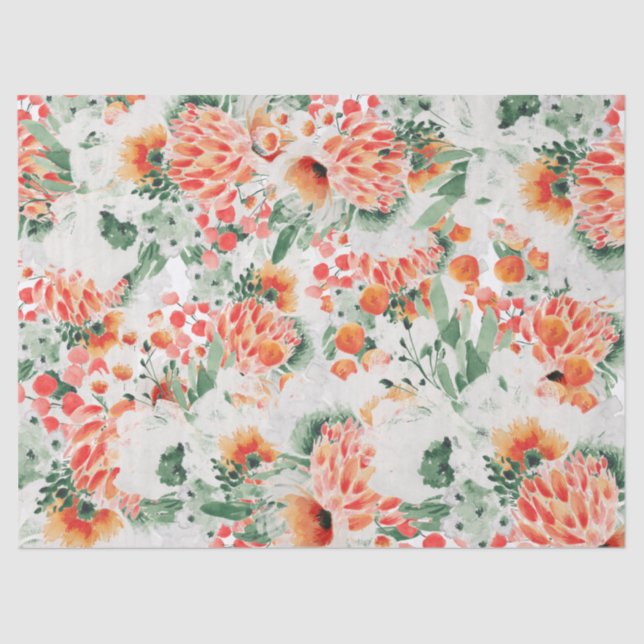 Papier Mousseline Flore tendance Fleur sauvage moderne (Recto)