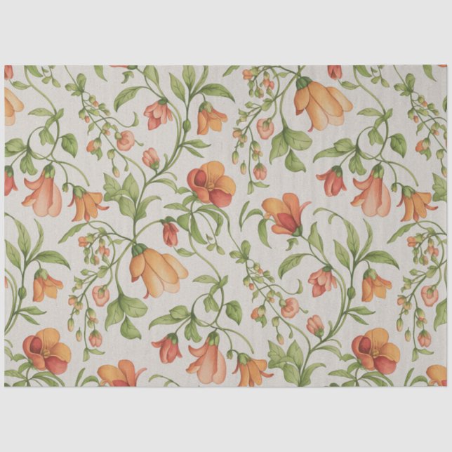 Papier Mousseline Flores 2  (Recto)
