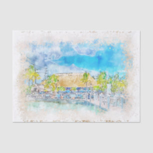 Papier Mousseline Floride USA Aquarelle Peinture de croquis