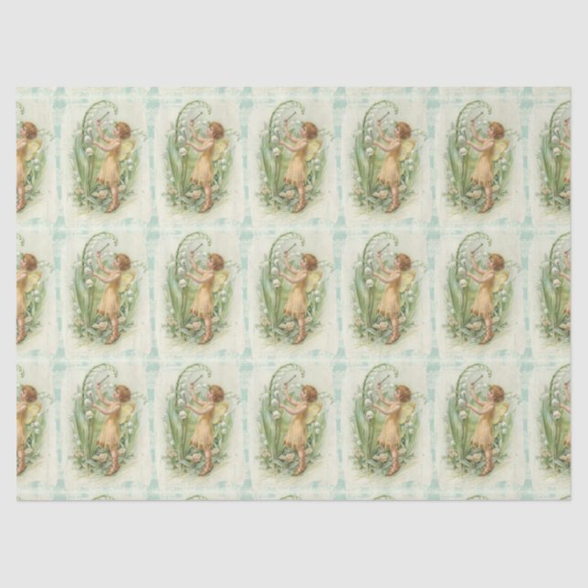 Papier Mousseline Flower and Fairy. (Recto)