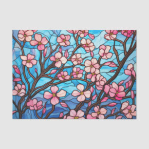 Papier Mousseline Flower Cherry BlossomsEffet Découpage