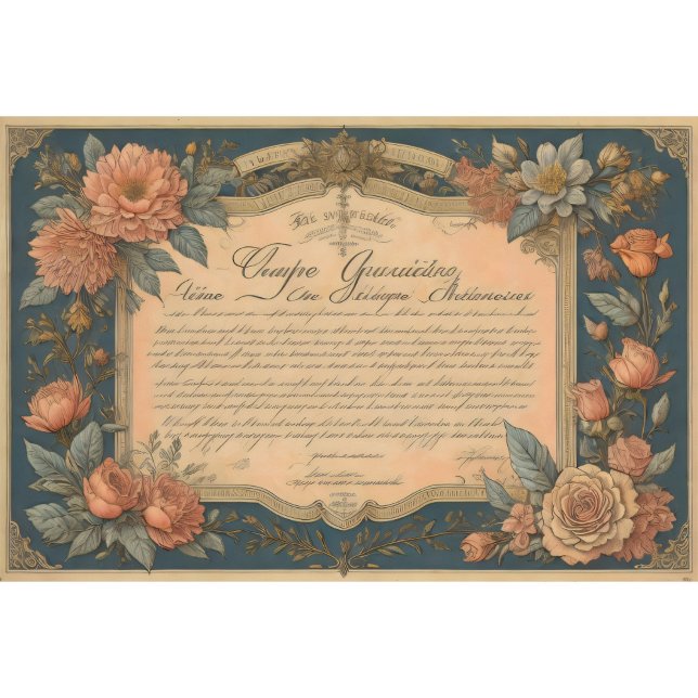 Papier Mousseline Flower poem postcard 4 decoupage tissue paper (Créateur téléchargé)