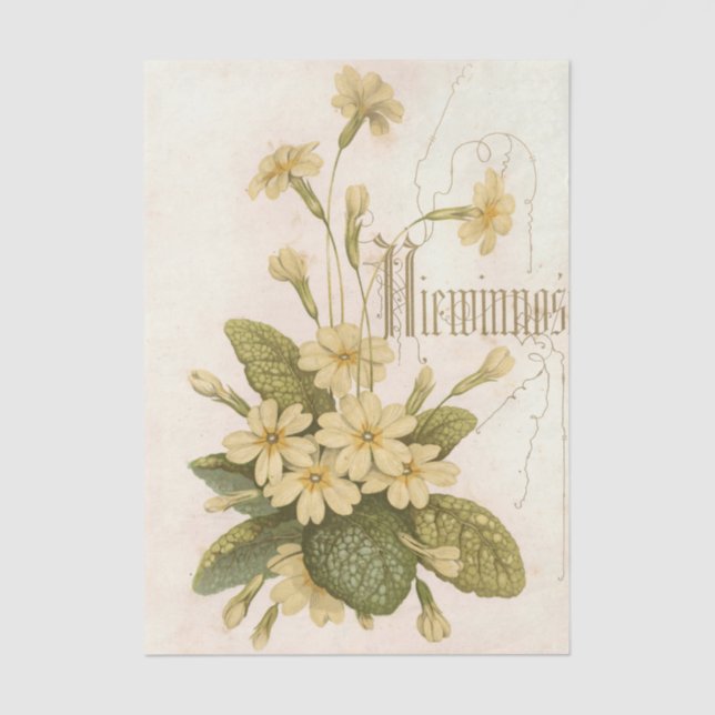 Papier Mousseline Flowers and Poems Pl. 2 by Maksymilian Fajans  (Recto)