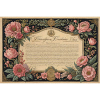 Flowers poems & postcard decoupage tissue paper