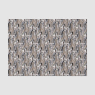 Papier Mousseline Fluffy Cattails Nature Motif