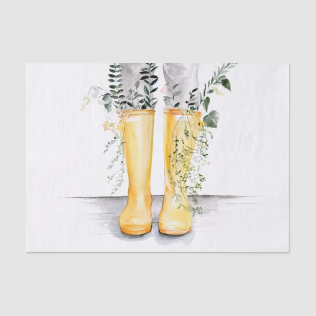 Papier Mousseline Flux et croissance I (Recto)