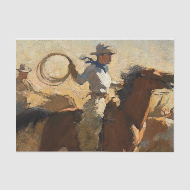 Papier Mousseline « Fogging the Drags » par Maynard Dixon (Recto)