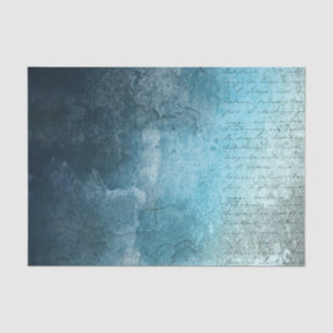Papier Mousseline Fond grunge de style bleu avec écriture