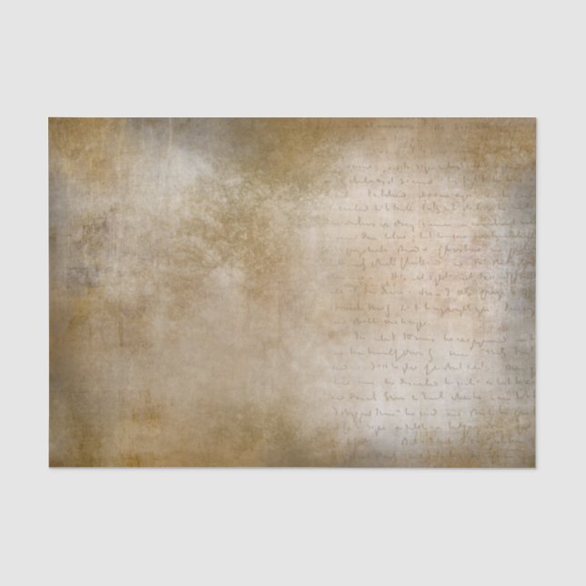Papier Mousseline Fond grunge doré avec écriture (Recto)